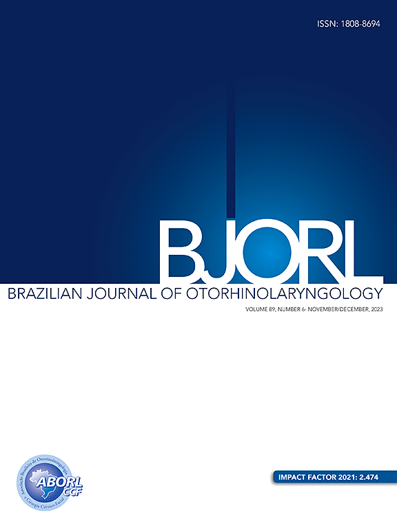 Go to journal home page - Brazilian Journal of Otorhinolaryngology